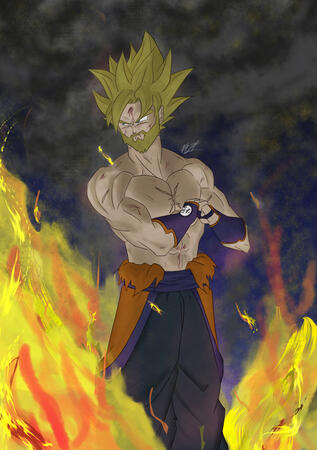 Super Saiyan Old Goku